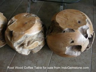 root wood coffee table