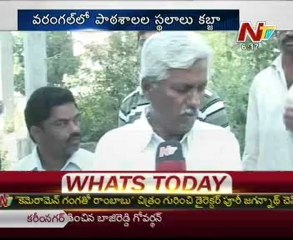 a School land grabbed in Warangal-by Rowdy Realtors