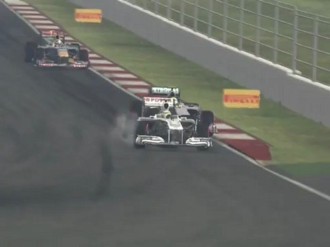 F1 2011 - GP de Corée - Kier vs Rosberg