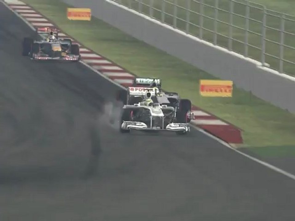 F1 2011 - GP de Corée - Kier vs Rosberg