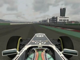 F1 2011 - GP de Corée - Kier vs Vettel (3) en onboard