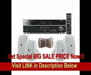 Yamaha 3D-Ready 5.1-Channel 500 Watts Digital Home Theater Audio/Video Receiver + Yamaha Universal iPod Dock + Set of 4 Yamaha All Weather Indoor / Outdoor 120 watt Wall Mountable Natural Sound 2-way Acoustic Suspension Speakers - White + 100ft  REVIEW