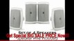 BEST BUY Yamaha All Weather Indoor & Outdoor Wall Mountable Natural Sound 120 watt 2-way Acoustic Suspension Speakers (Set of 4) White with 5 High Compliance Woofer, 1/2 PEI Dome Tweeter & Wide Frequency Response + 100 ft 16 Gauge Speaker Wire - Compatibl