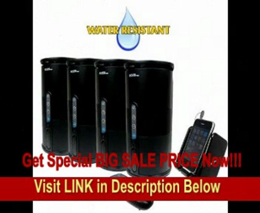 C2G / Cables to Go Audio Unlimited Premium 900MHz Wireless Indoor/Outdoor 4 Speaker System with Remote and Dual Power Transmitter, Black (SPK-VELO-4KIT2) FOR SALE