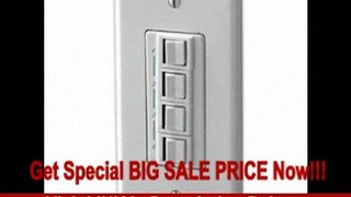 SPECIAL DISCOUNT (White) In-Wall 4 Speaker Switch