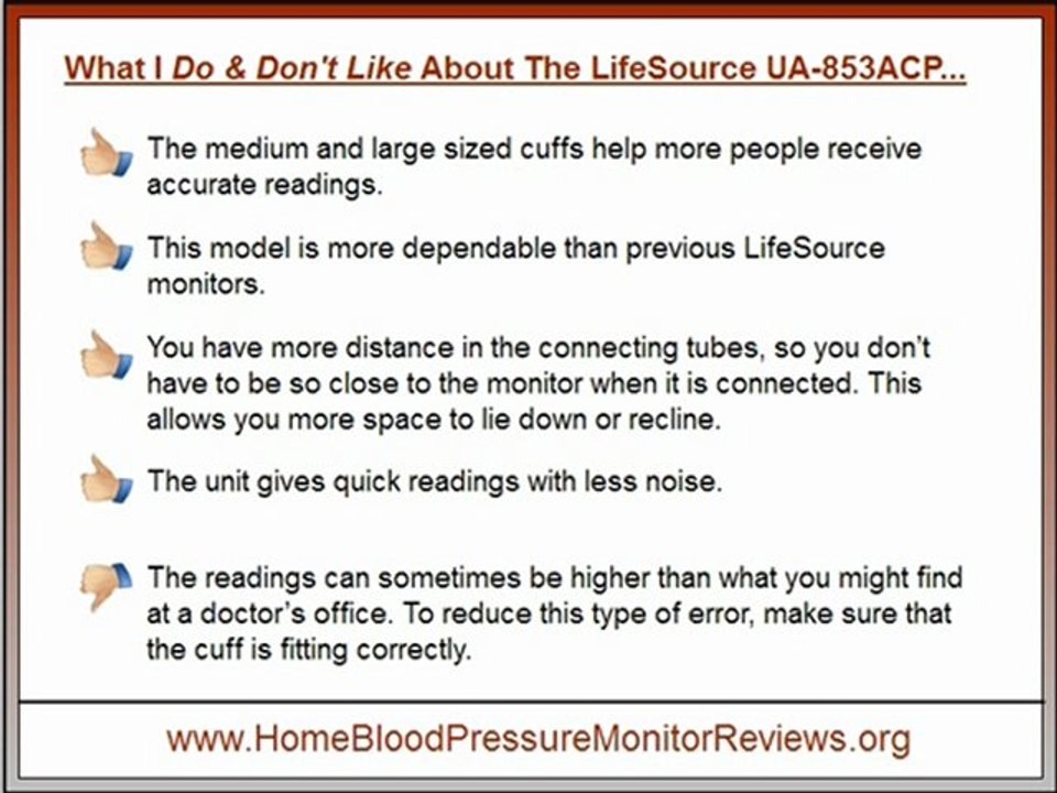 LifeSource UA-853ACP Blood Pressure Monitor Review