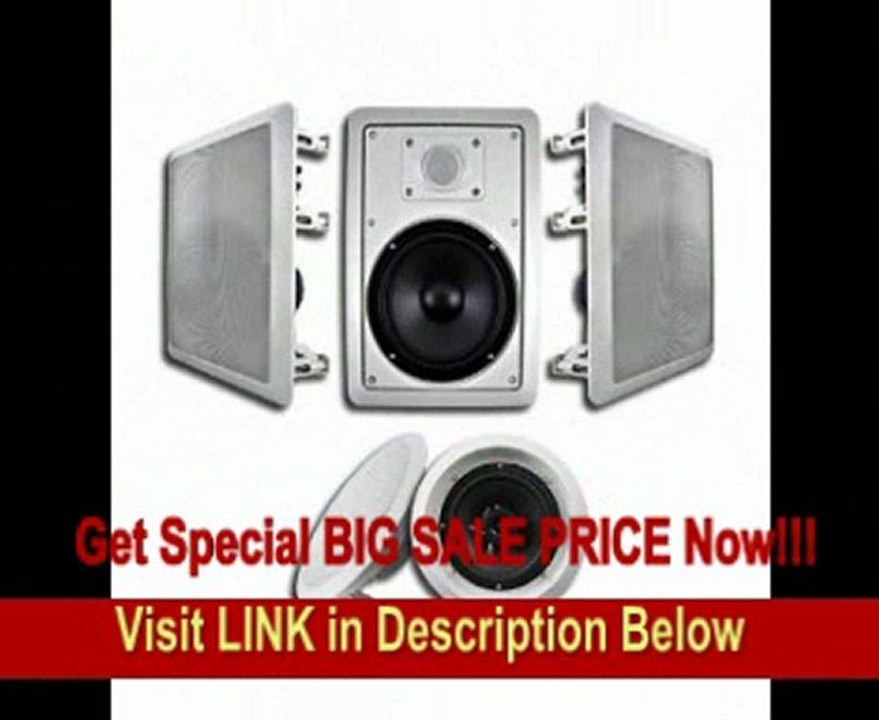BEST PRICE New Acoustic Audio HT-65 In Wall Home Theater Surround Sound Speakers