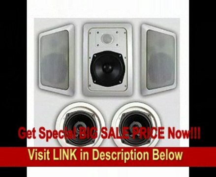 BEST BUY Acoustic Audio HT-55 1000 Watt 2-Way In-Wall/Ceiling Speaker System