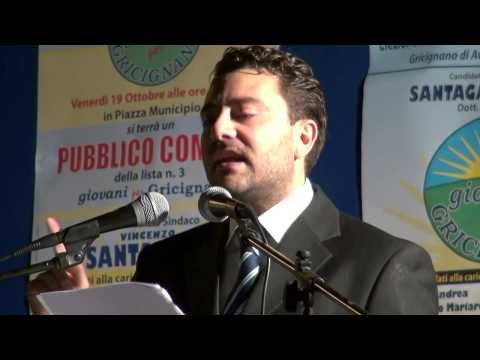 Gricignano (CE) - Comizio Giovani per Gricignano - Di Foggia (19.10.12)