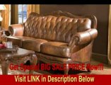 BEST PRICE Victoria Classic Tri-Tone Leather Sofa in Tri-tone Leather Finish