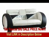Modern Furniture White and Black Leather Sofa FOR SALE