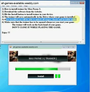 Max Payne 3 Trainer \ FREE Download , October 2012 Update
