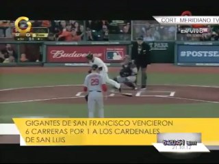 Gigantes se cuelgan del brazo de Vogelson para empatar la serie a Cardenales