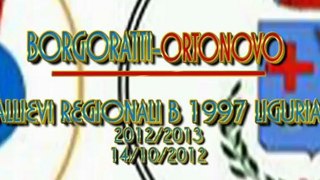 Borgoratti-Ortonovo 14102012 Allievi B 1997 Campionato Regionale Liguria 20122013