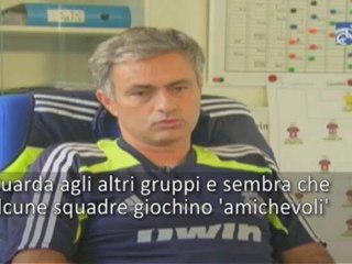 Mourinho: "Per noi Champions durissima, altri giocano 'amichevoli'..."
