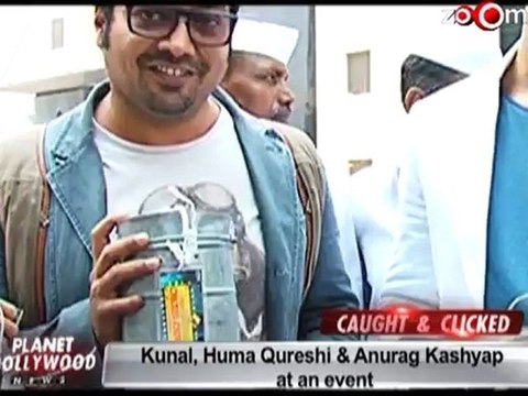 Kunal, Huma Qureshi & Anurag Kashyap at an event