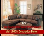 SPECIAL DISCOUNT Harlow L Sectional in Chocolate Microfiber and Dark Brown Faux Leather by Coaster - 500655L