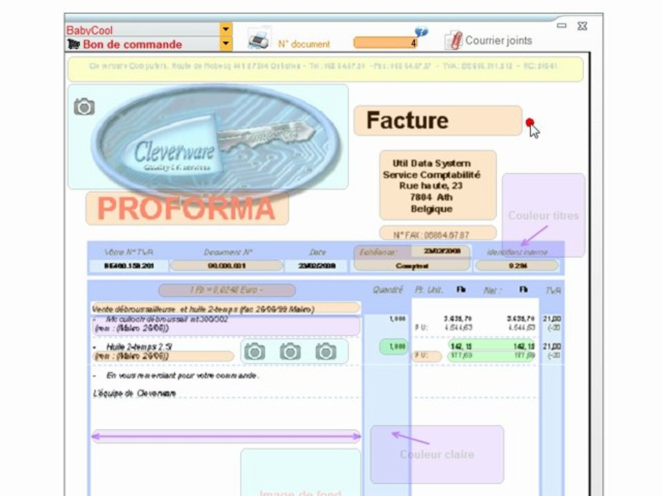 Documents - Optimizze: Description articles - Apparence en détail - ERP - v16