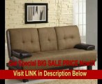 SPECIAL DISCOUNT  Futon Sofa Bed with Drop Down Console in Two Tone Finish