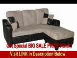 BEST BUY Home Source Industries 13093 Light Sallow Corner Sofa with Reversible Chaise, Beige