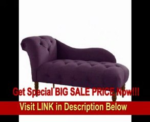 BEST PRICE Skyline Furniture Tufted Fainting Sofa, Velvet Aubergine