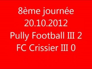20.10.2012: Pully Football III 2 - 0 FC Crissier III
