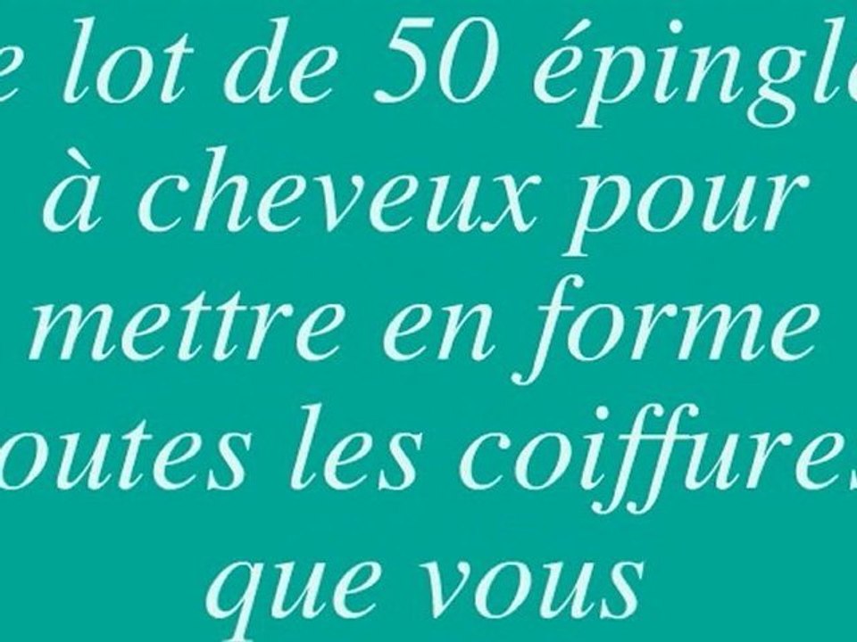 Lot de 50 épingles à cheveux femme