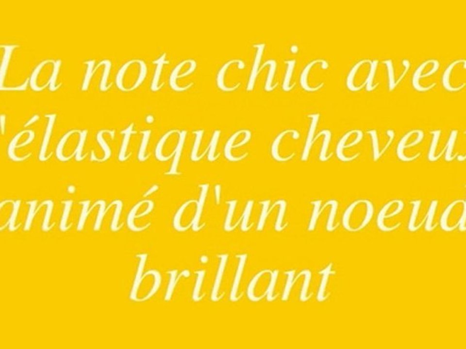 Elastique cheveux noeud brillant femme