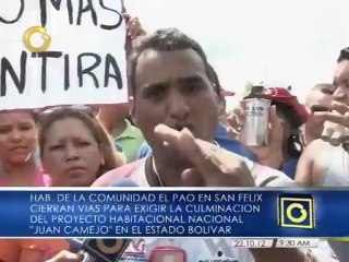 Comunidad El Pao exige al gobierno nacional la culminación del complejo habitacional "Juan Camejo"