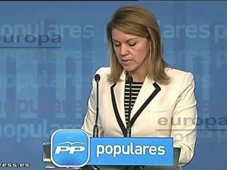 Cospedal da su apoyo a Basagoiti