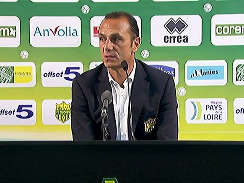 Conférence de presse FC Nantes - Dijon FCO : Michel DER ZAKARIAN (FCN) - Olivier DALL'OGLIO (DFCO)