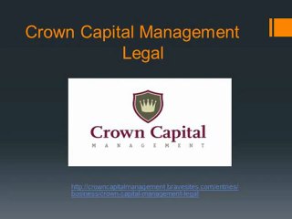 Crown Capital Management Legal