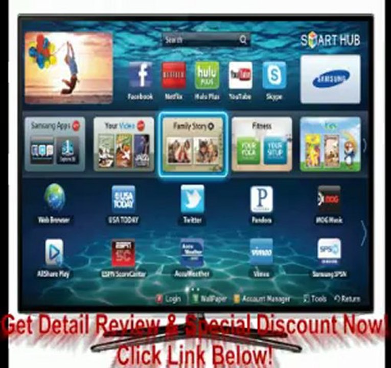 Samsung UN60ES6100 60-Inch 1080p 240 Clear Motion Rate Slim LED HDTV (Black) FOR SALE