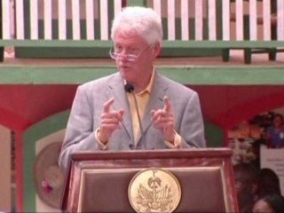 Bill and Hillary Clinton open Haitian industrial park