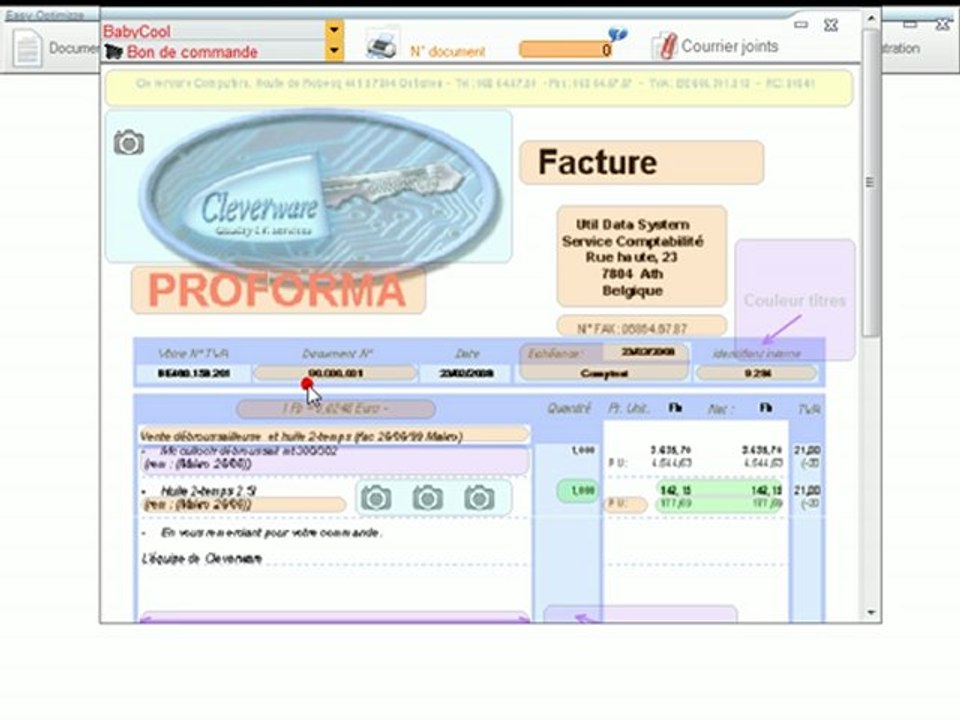 Documents - Optimizze: Prix article - Apparence en détail - ERP - v16