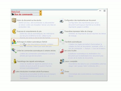 Documents - Optimizze: Archivage et création automatique d'article - Comportement en détail - ERP - v16