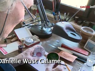 Enamelled watches and clocks