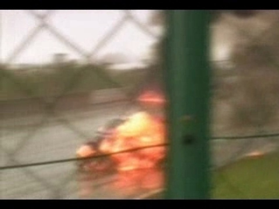 Explosion dans une course