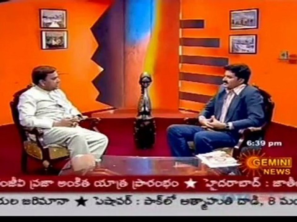N N Murthy speaks on Environmental problems at Gemini TV Interview (Part-3)
