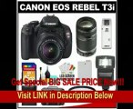 Canon EOS Rebel T3i 18.0 MP Digital SLR Camera Body & EF-S 18-55mm IS II Lens with 55-250mm IS Lens + 16GB Card + Battery + Case + (2) Filters + Flash + Cleaning Kit FOR SALE