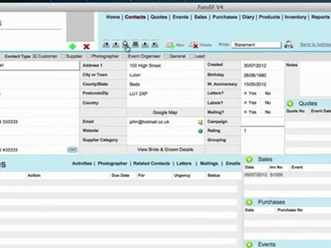 Photo Studio Software | Find Contacts