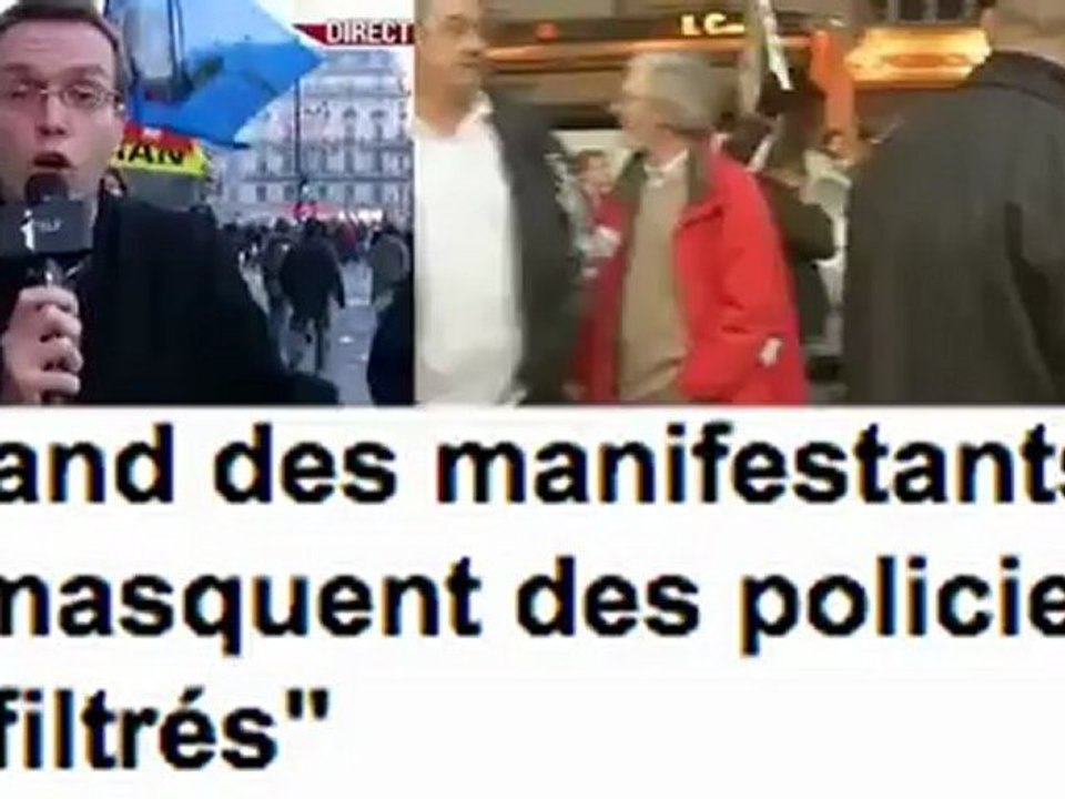 Quand des manifestants démasquent des policiers infiltrés !