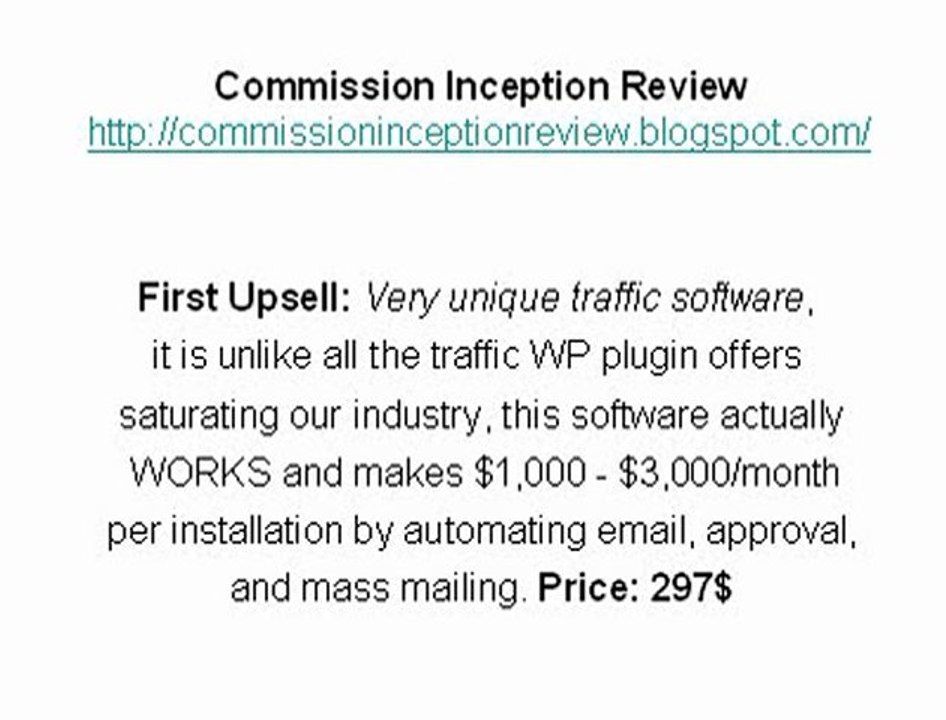 Commission Inception Review & Bonus - Read more!