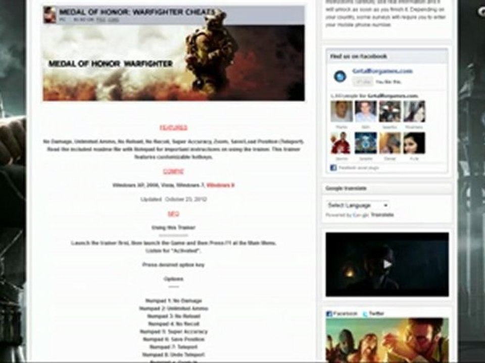 Medal of honor: warfighter pc trainer GODMODE