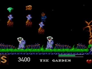 VGA Addams family gameplay flying edge master system 1993 HD