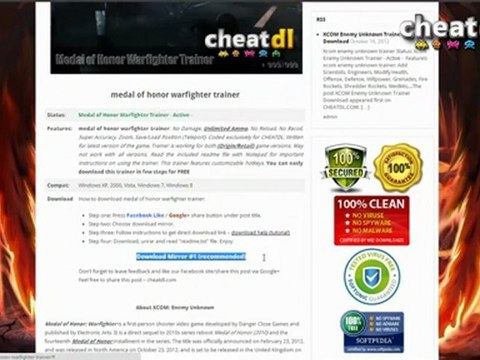Medal of Honor Warfighter Trainer | Cheat Hack Download