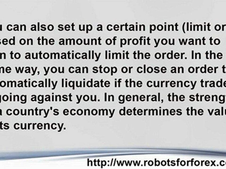 Robots for Forex and Beginning Forex Currency Trading