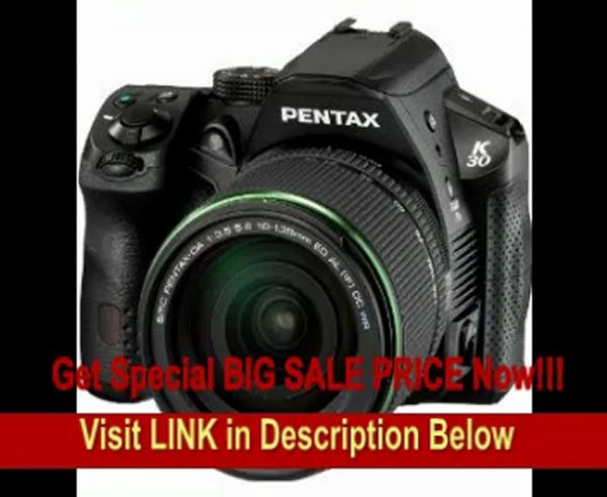 Pentax K-30 Weather-Sealed 16 MP CMOS Digital SLR with 18-135mm Lens (Black)