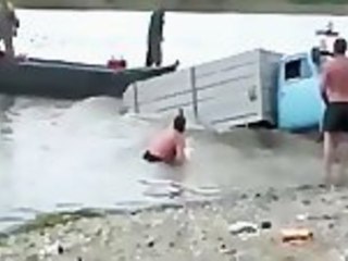 Truck Sinks During Loading Attempt