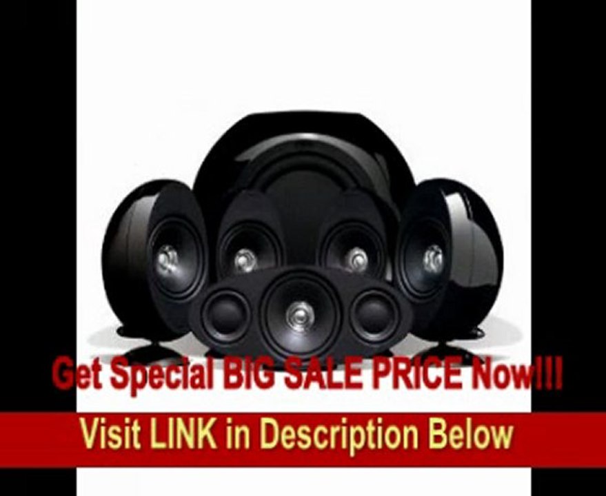 KEF KHT3005BL (SE) 5.1 Home Theater Speaker System (Gloss Black)